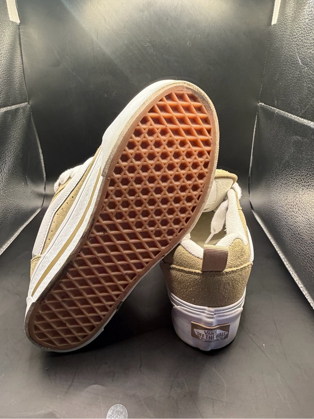 Vans Knu Skool Tan Suede Sneakers Men 6.5 Women 8 - Picture 7 of 7